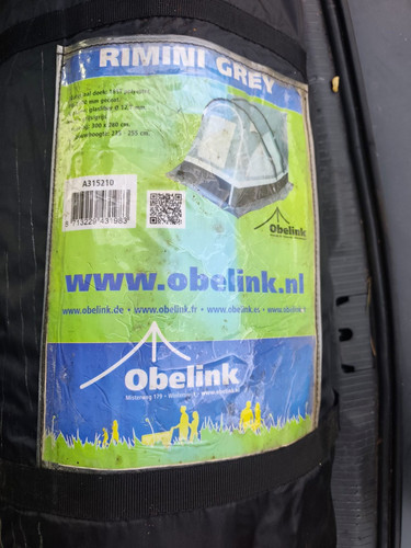 Obelink rimini grey tunnelzelt - rimini,