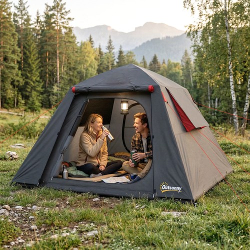 Outsunny campingzelt - outsunny, 2