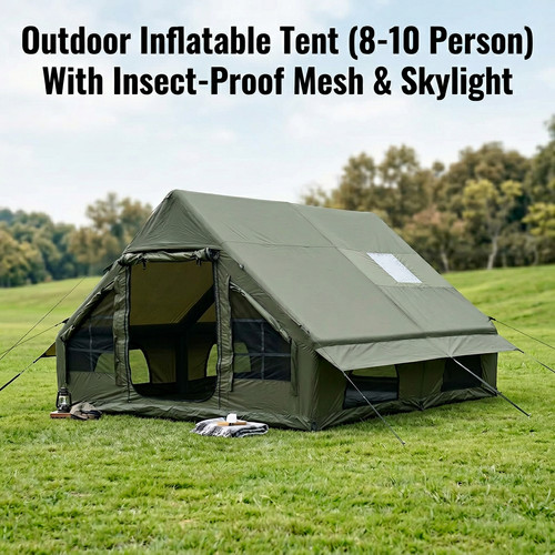 12m green inflatable tent - green,