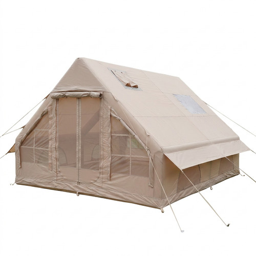 12m khaki inflatable tent - khaki,